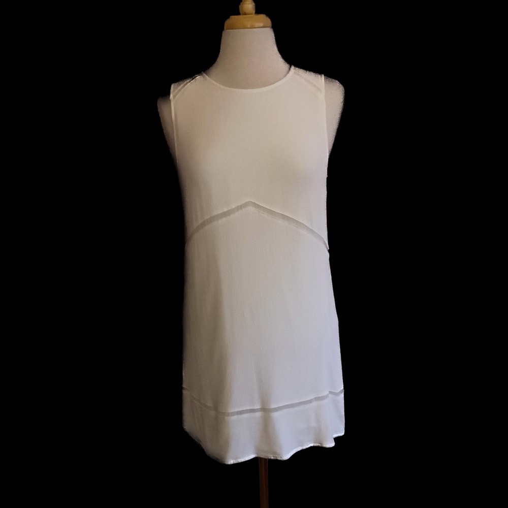 Elegant White Sleeveless Top